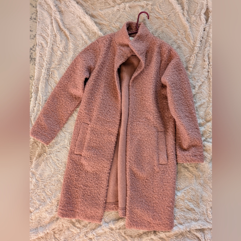 Women's Pink Teddy Coat